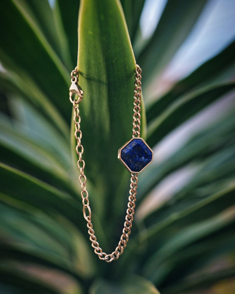 Classic Armband - Lapislazuli - Gold - Für Sie