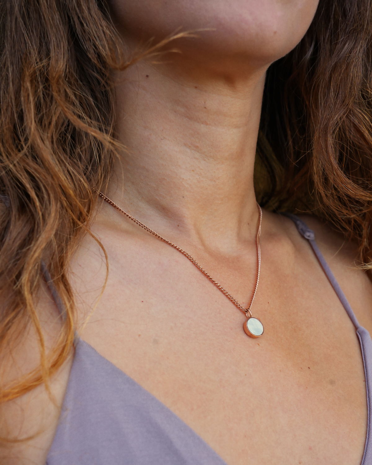 Lightness Halskette - Perlmutt - Rosegold - Für Sie