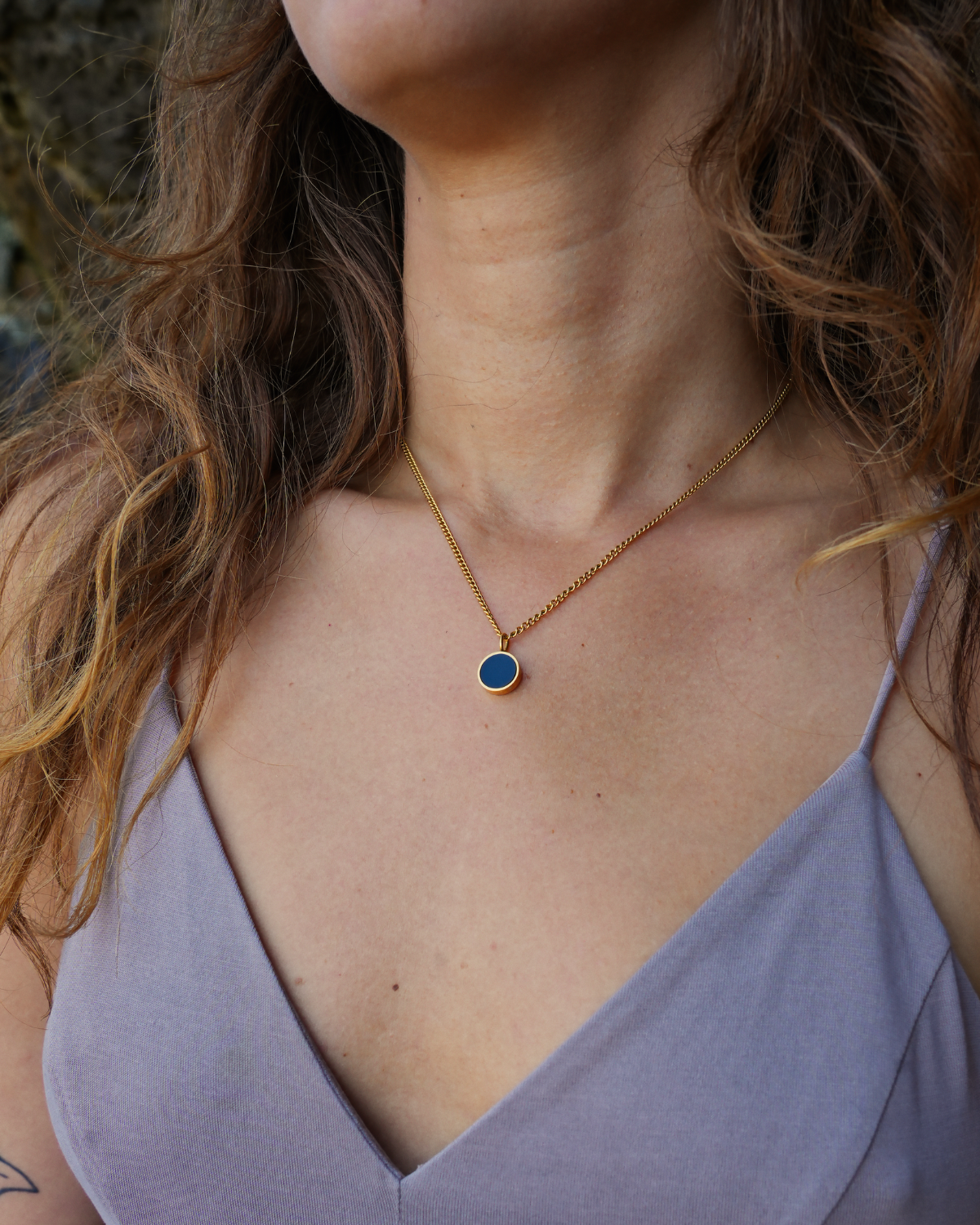 Lightness Halskette - Onyx - Gold - Für Sie