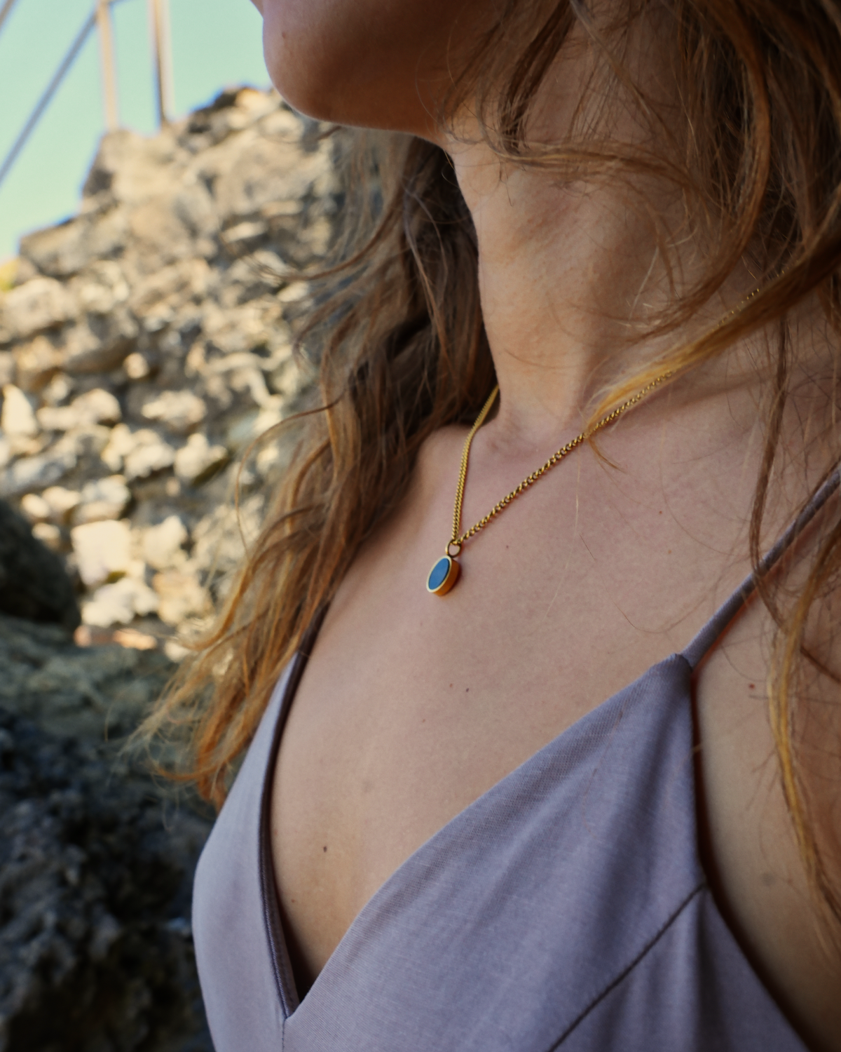 Lightness Halskette - Onyx - Gold - Für Sie