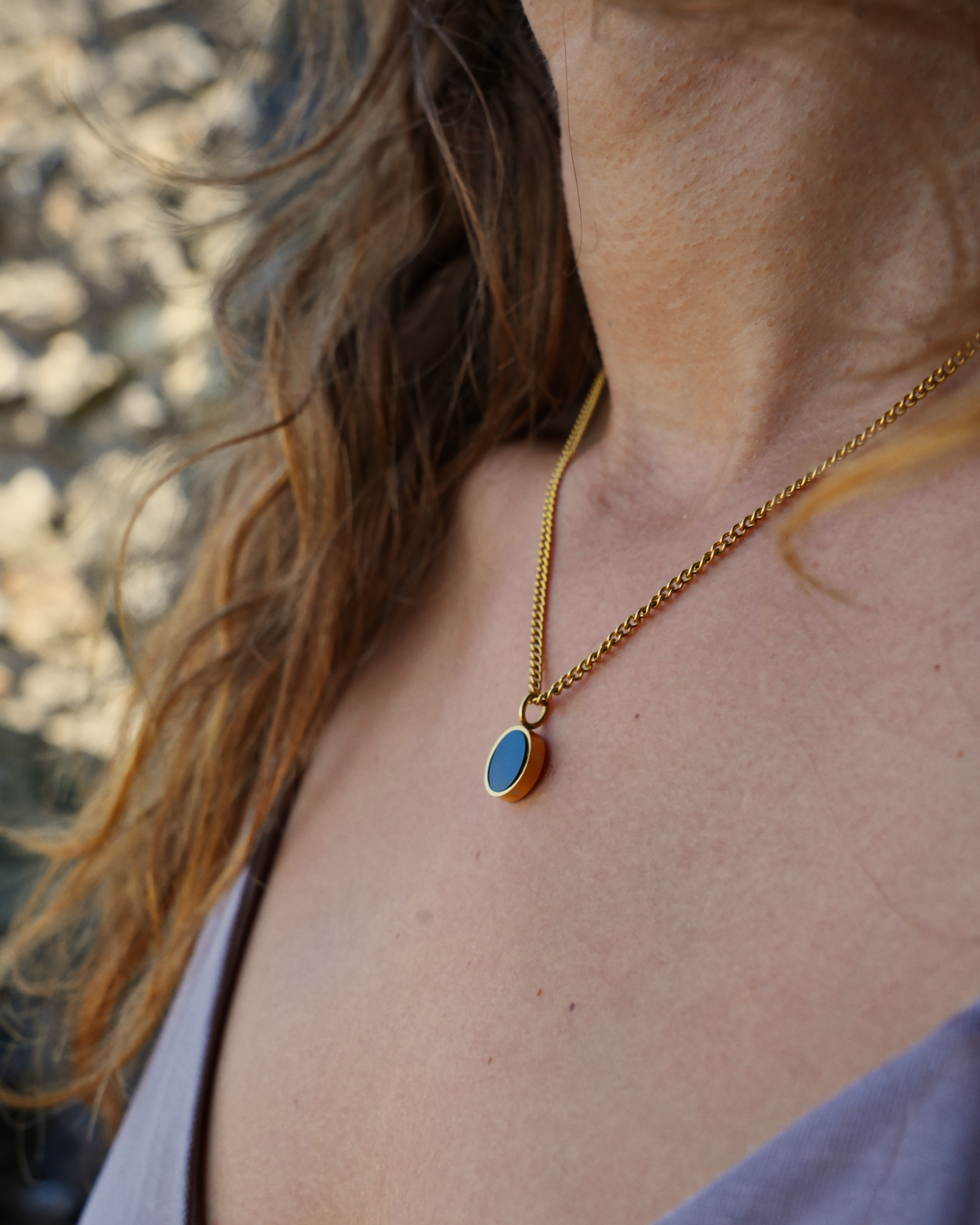 Lightness Halskette - Onyx - Gold - Für Sie