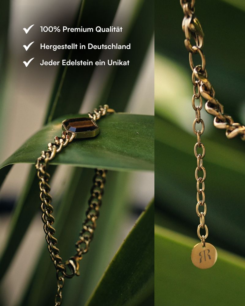 Classic Armband - Tigerauge - Gold - Für Ihn