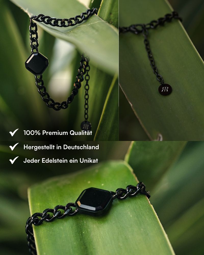 Classic Armband - Onyx - Schwarz - Für Ihn