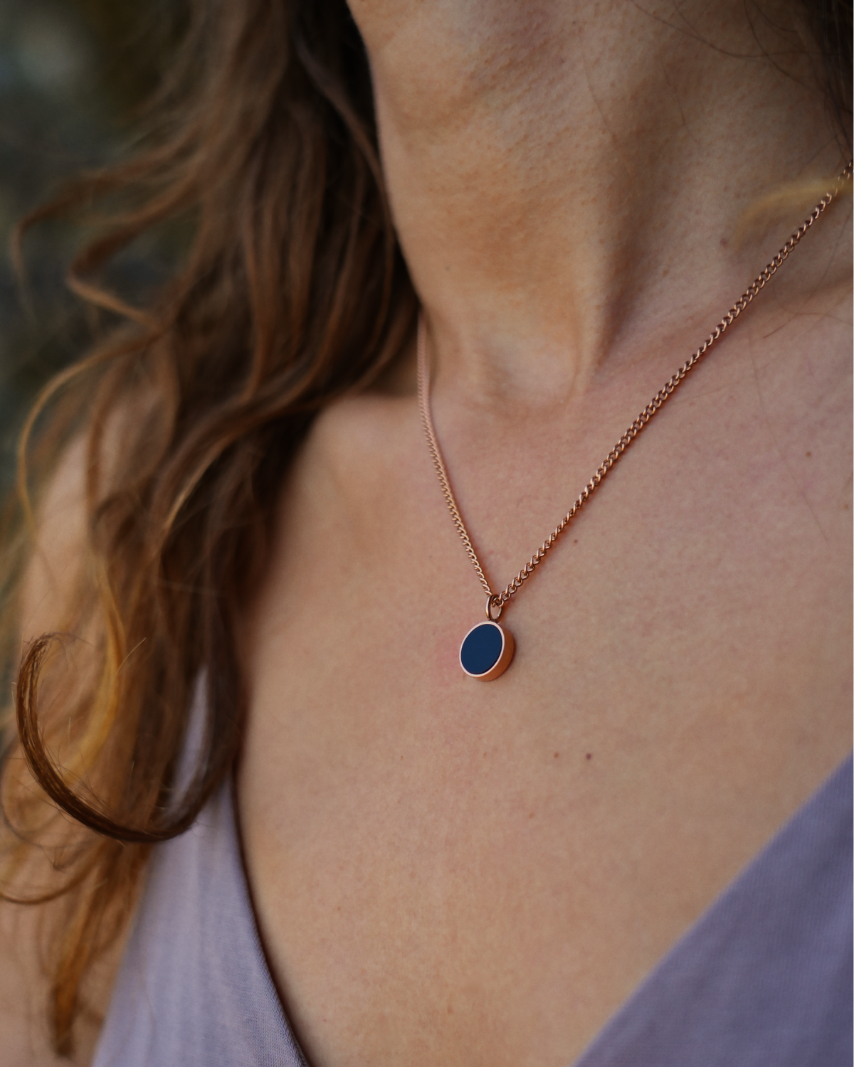 Lightness Halskette - Onyx - Rosegold - Für Sie