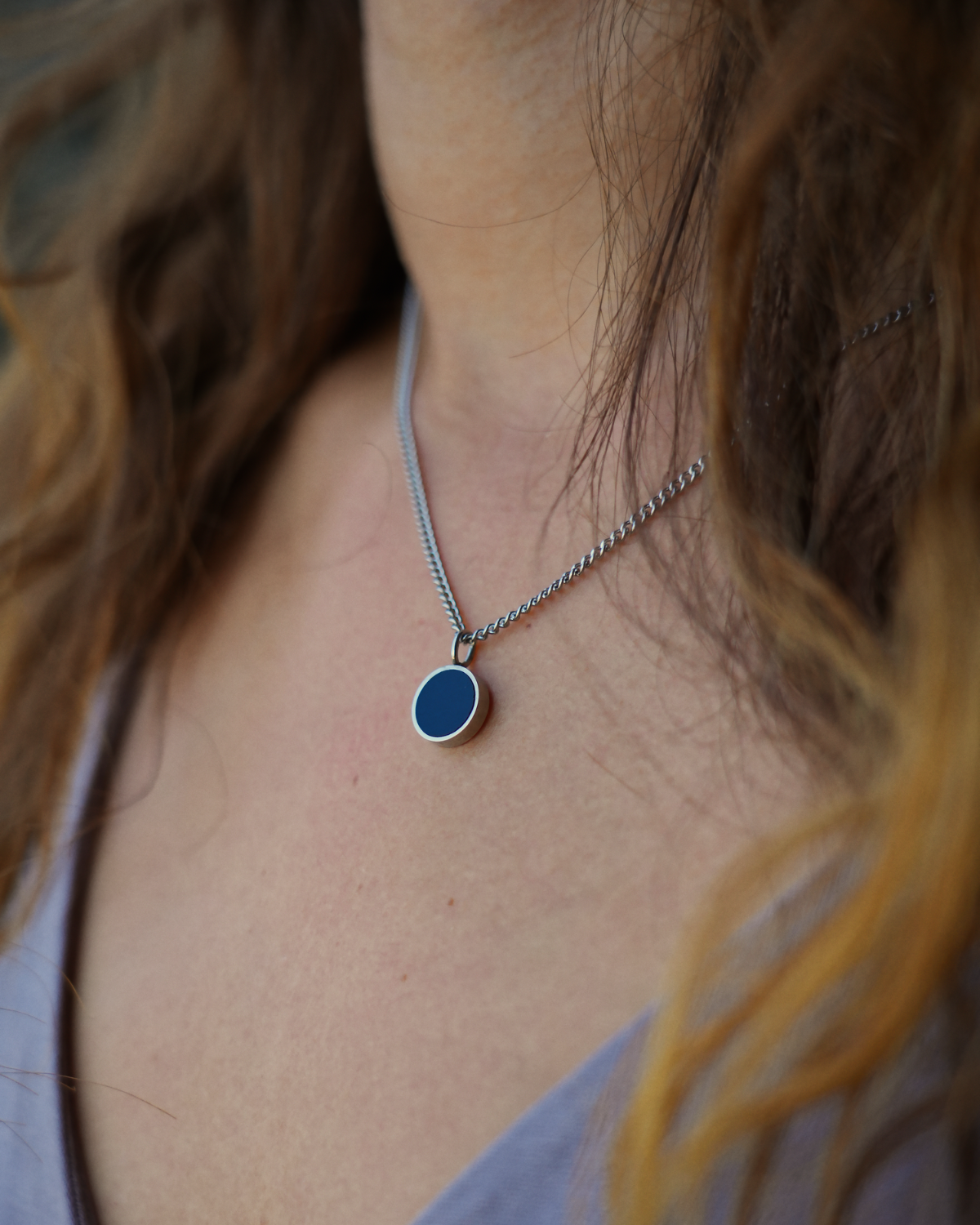 Lightness Halskette - Onyx - Silber - Für Sie