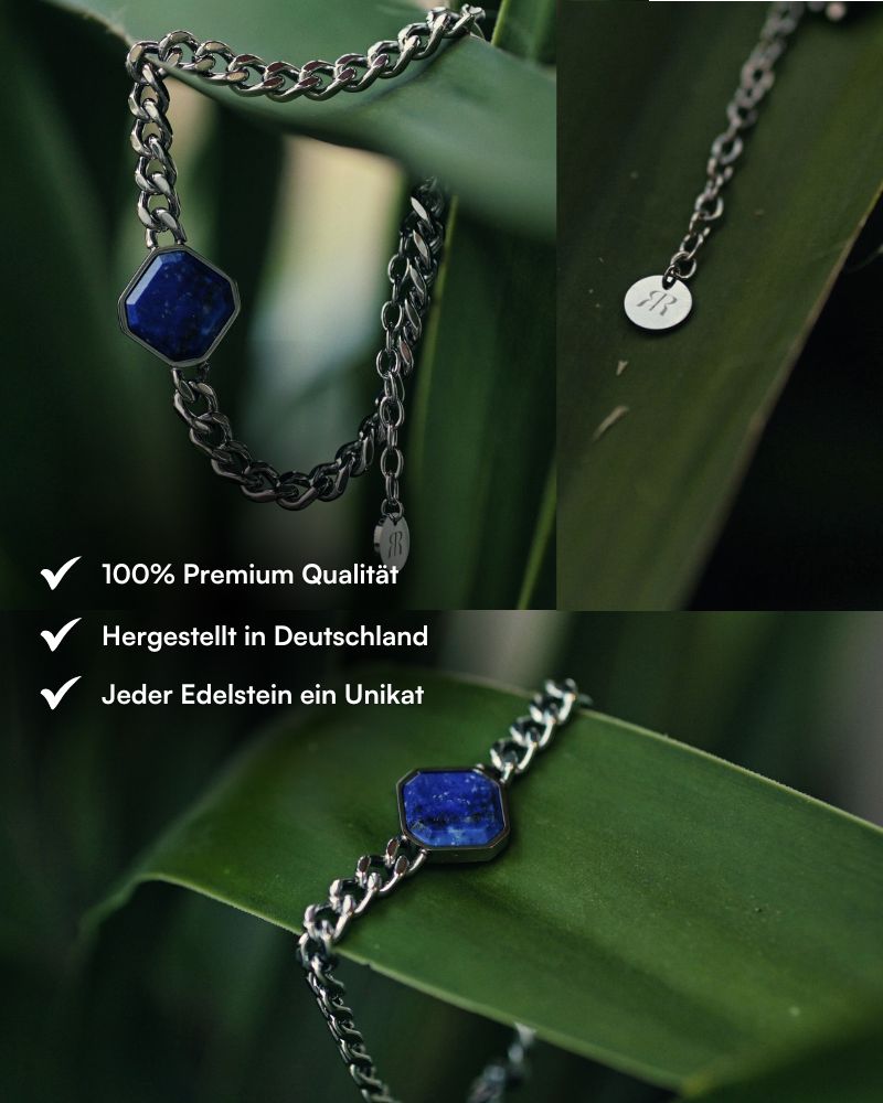 Classic Armband - Lapislazuli - Silber - Für Ihn