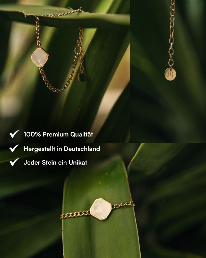 Classic Armband - Perlmutt - Gold - Für Sie