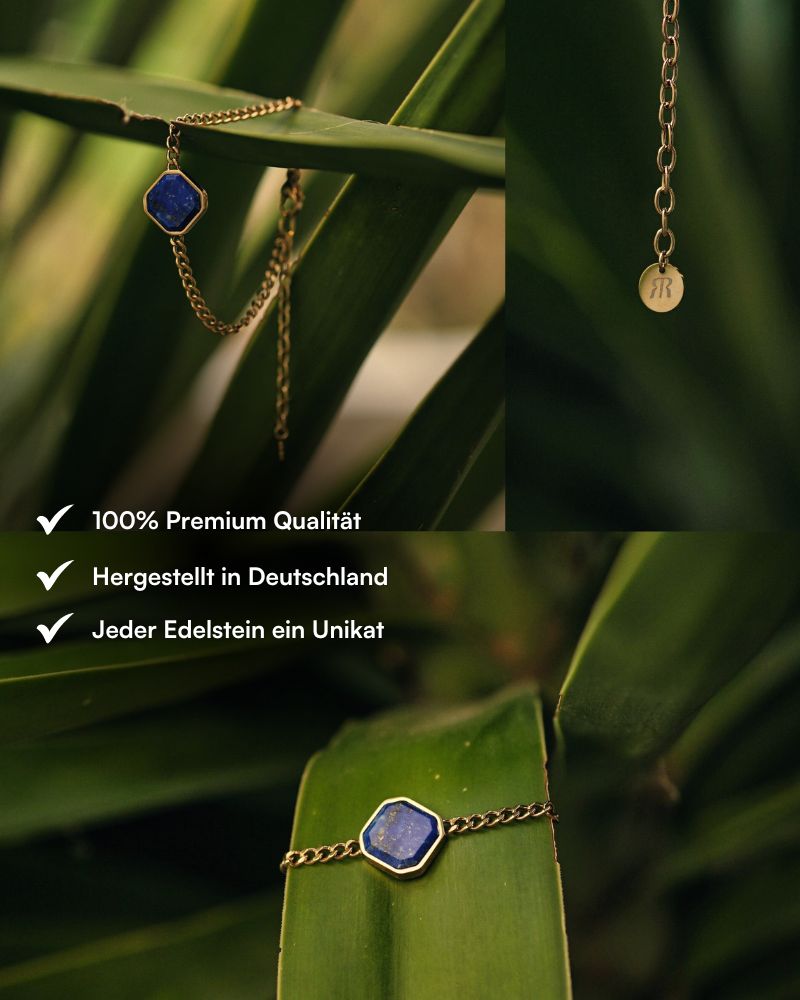 Classic Armband - Lapislazuli - Gold - Für Sie
