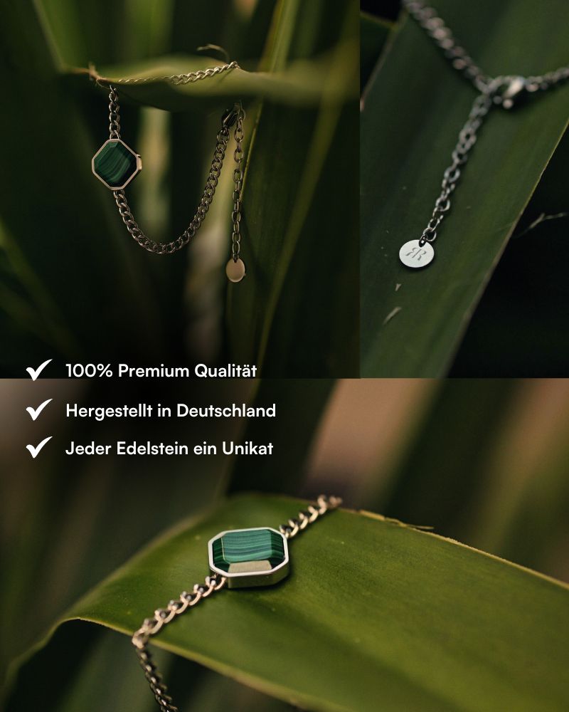 Classic Armband - Malachite - Silber - Für Sie