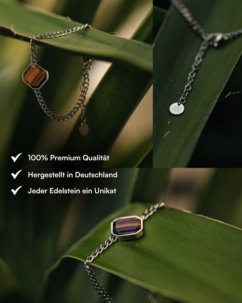 Classic Armband - Tigerauge - Silber - Für Sie