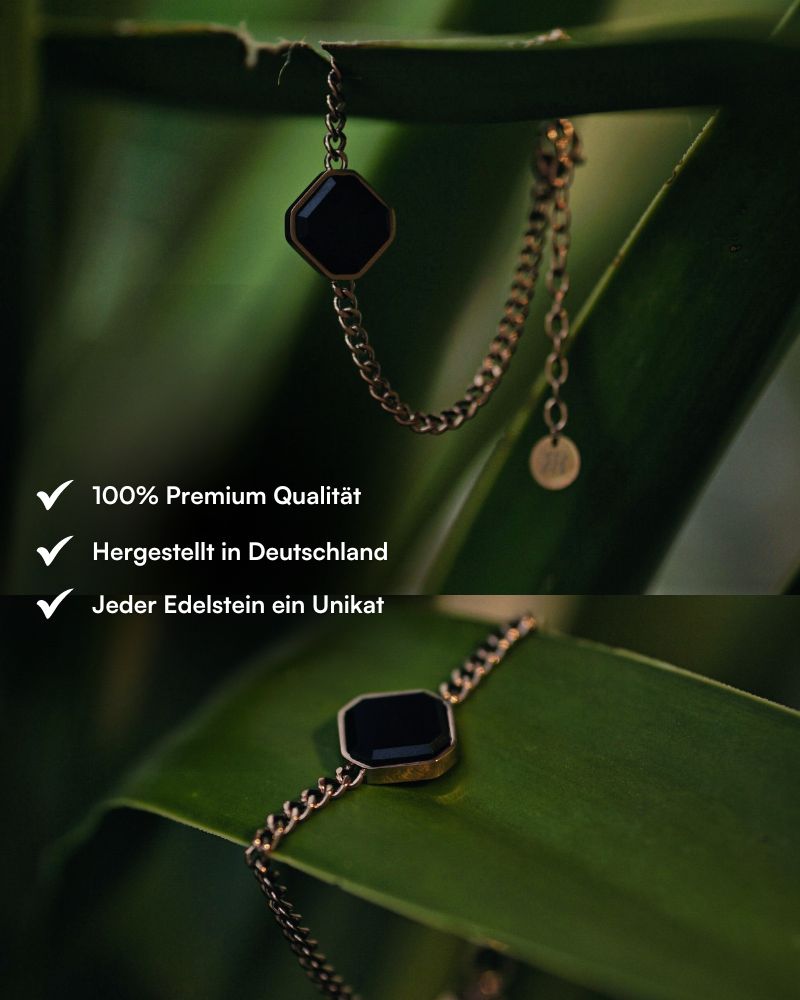 Classic Armband - Onyx - Rosegold - Für Sie