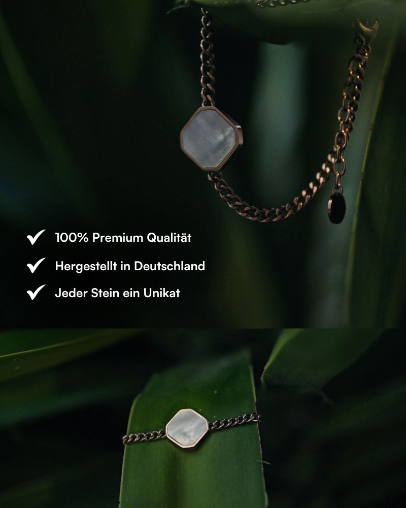 Classic Armband - Perlmutt - Rosegold - Für Sie
