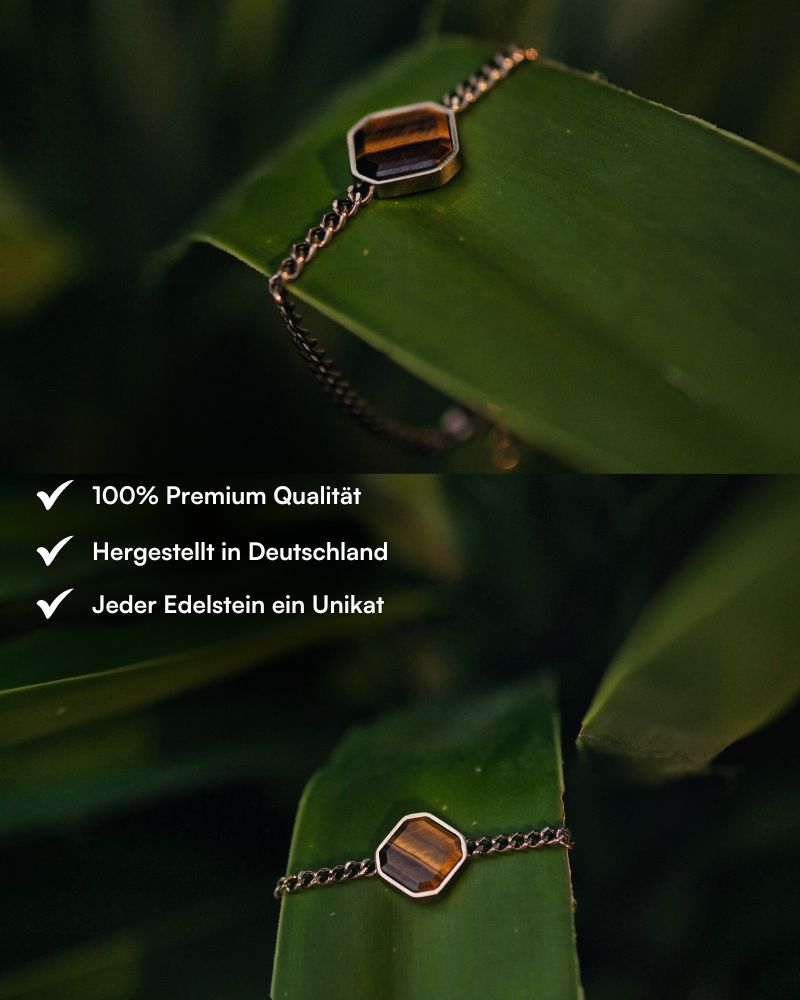 Classic Armband - Tigerauge - Rosegold - Für Sie