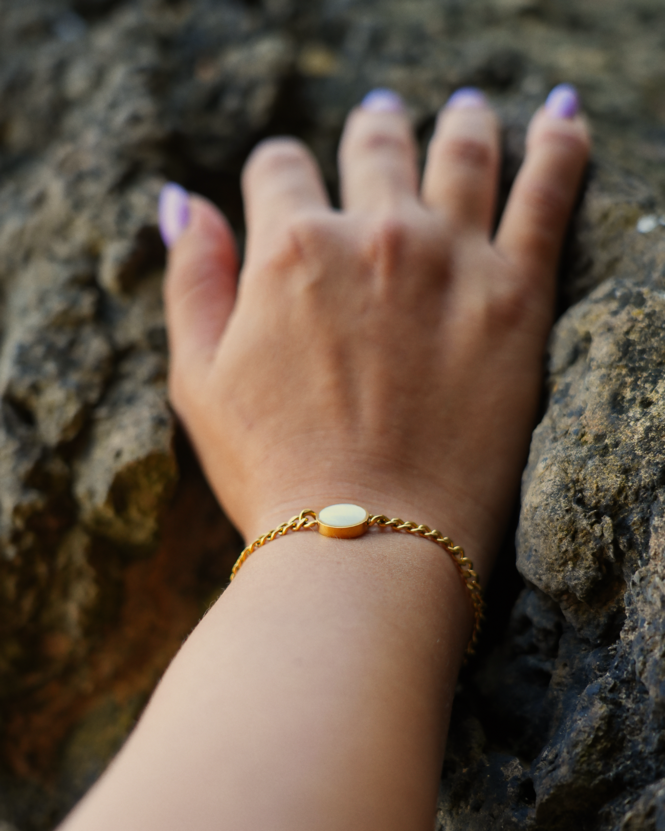 Lightness Armband - Perlmutt - Gold - Für Sie