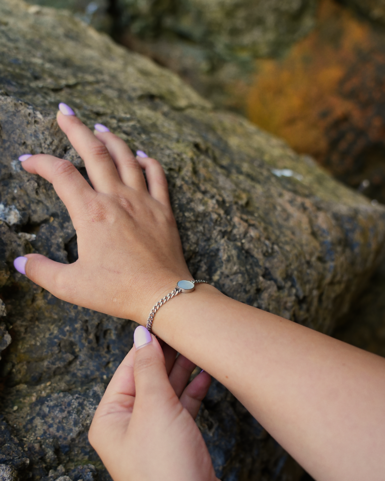 Lightness Armband - Perlmutt - Silber - Für Sie