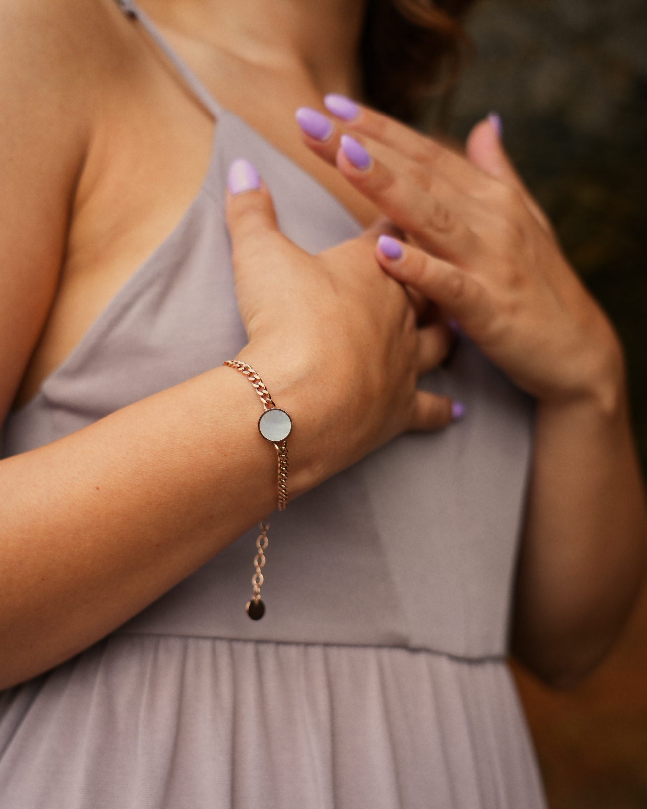 Lightness Armband - Perlmutt - Rosegold - Für Sie