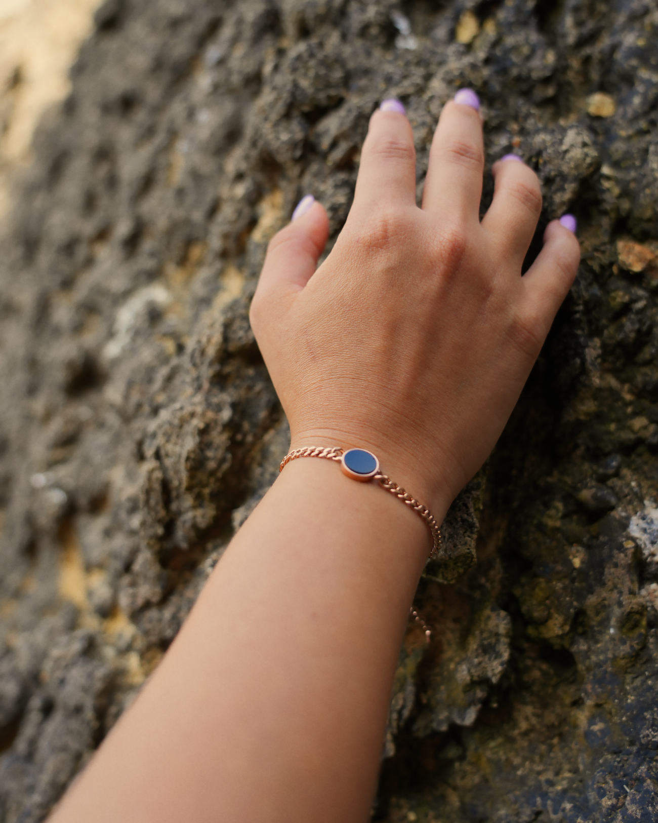 Lightness Armband - Onyx - Rosegold - Für Sie