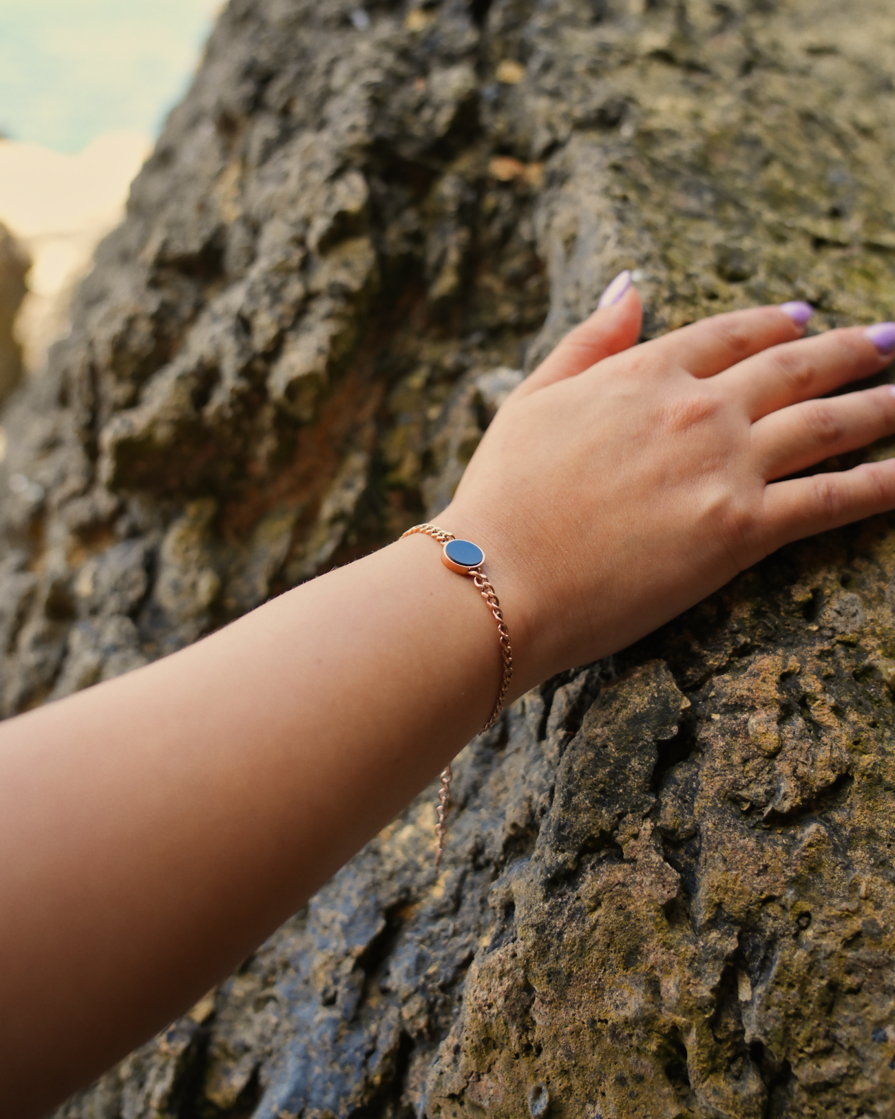 Lightness Armband - Onyx - Rosegold - Für Sie