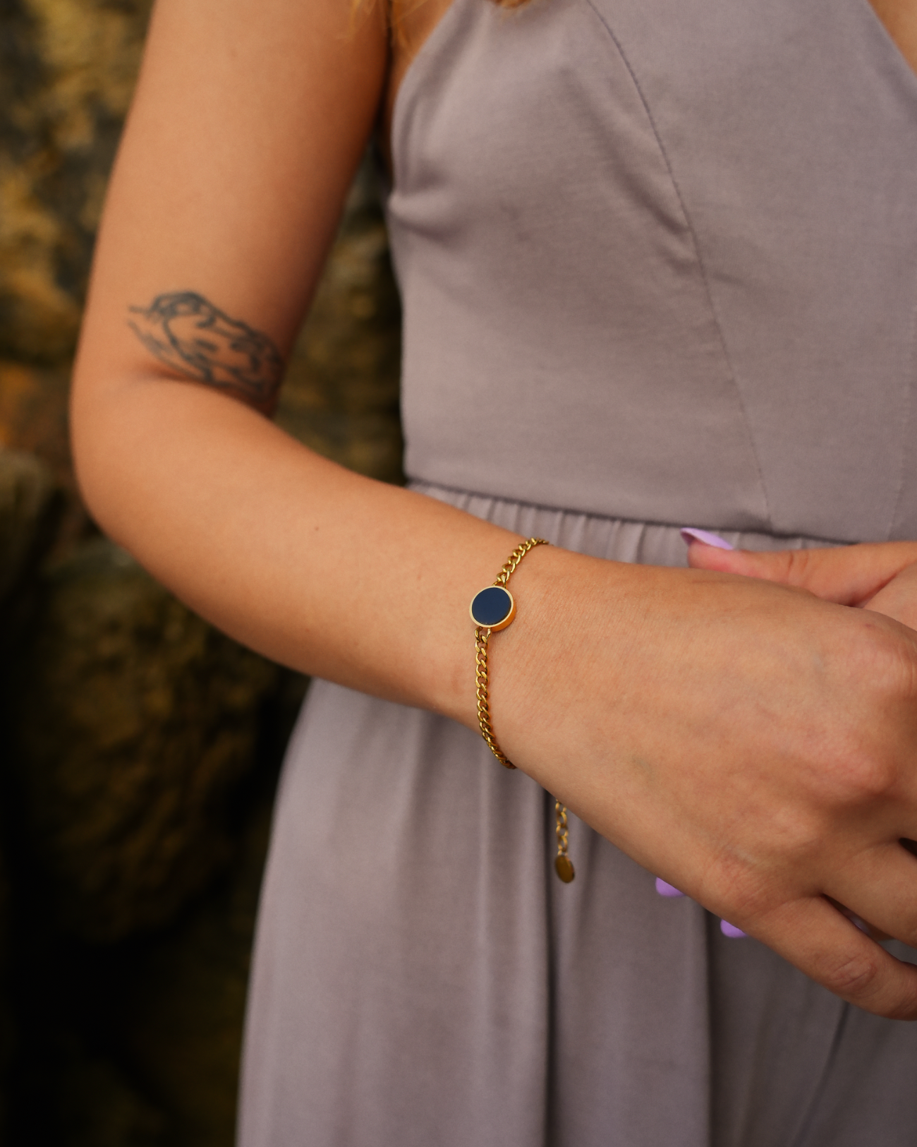 Lightness Armband - Onyx - Gold - Für Sie