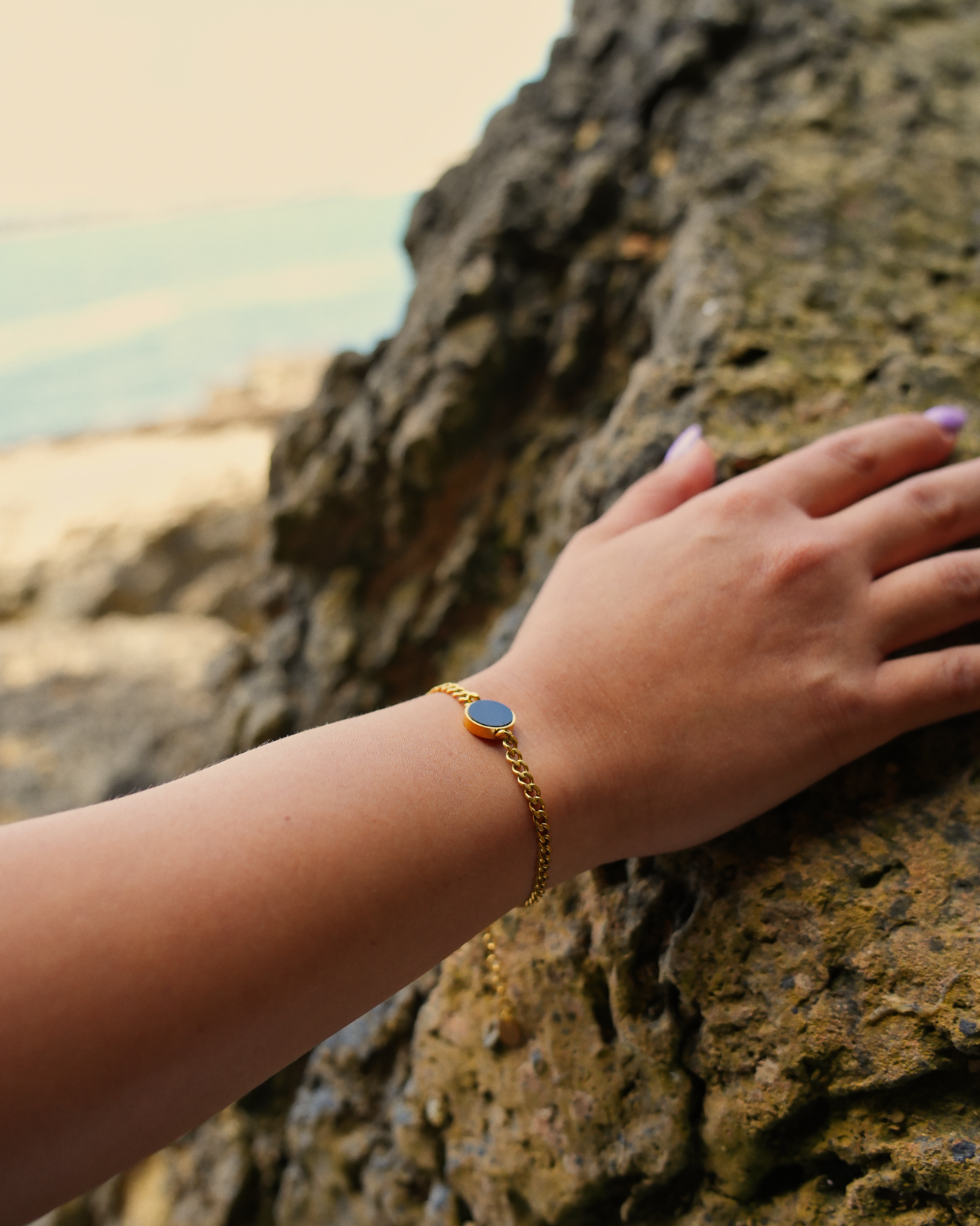 Lightness Armband - Onyx - Gold - Für Sie