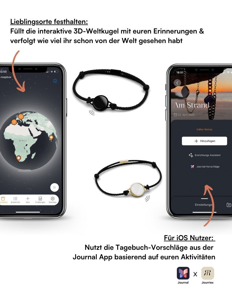 Lightness Stoffarmband - Onyx - Schwarz - Für Ihn