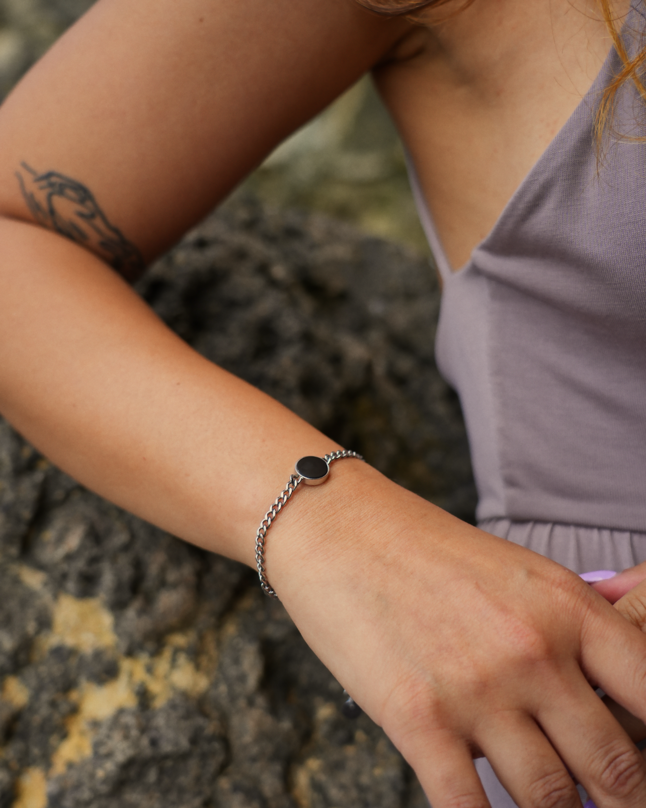 Lightness Armband - Onyx - Silber - Für Sie