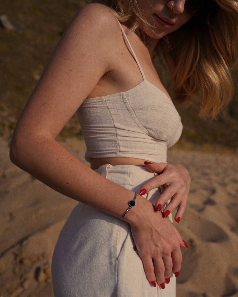 Lightness Armband - Onyx - Silber - Für Sie