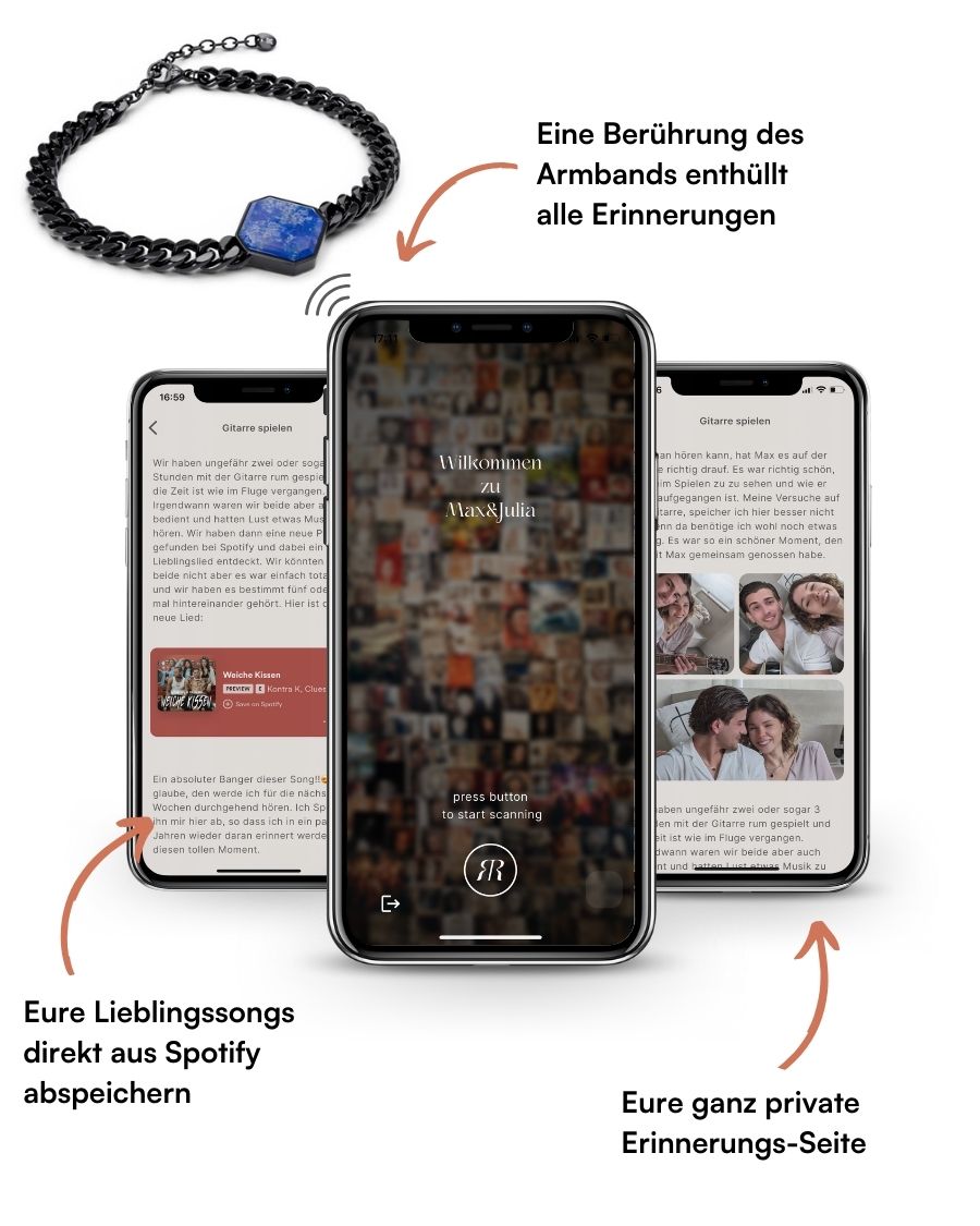 Classic Armband - Lapislazuli - Schwarz - Für Ihn