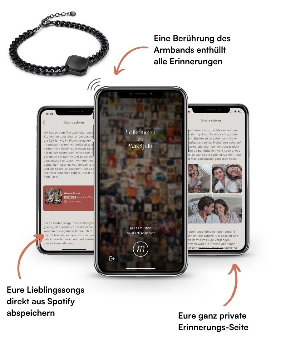 Classic Armband - Onyx - Schwarz - Für Ihn