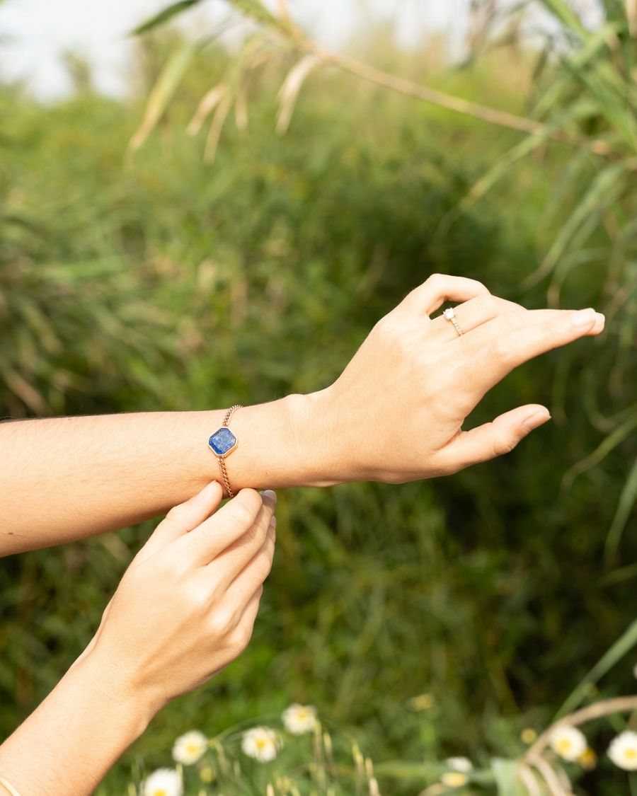 Classic Armband - Lapislazuli - Rosegold - Für Sie