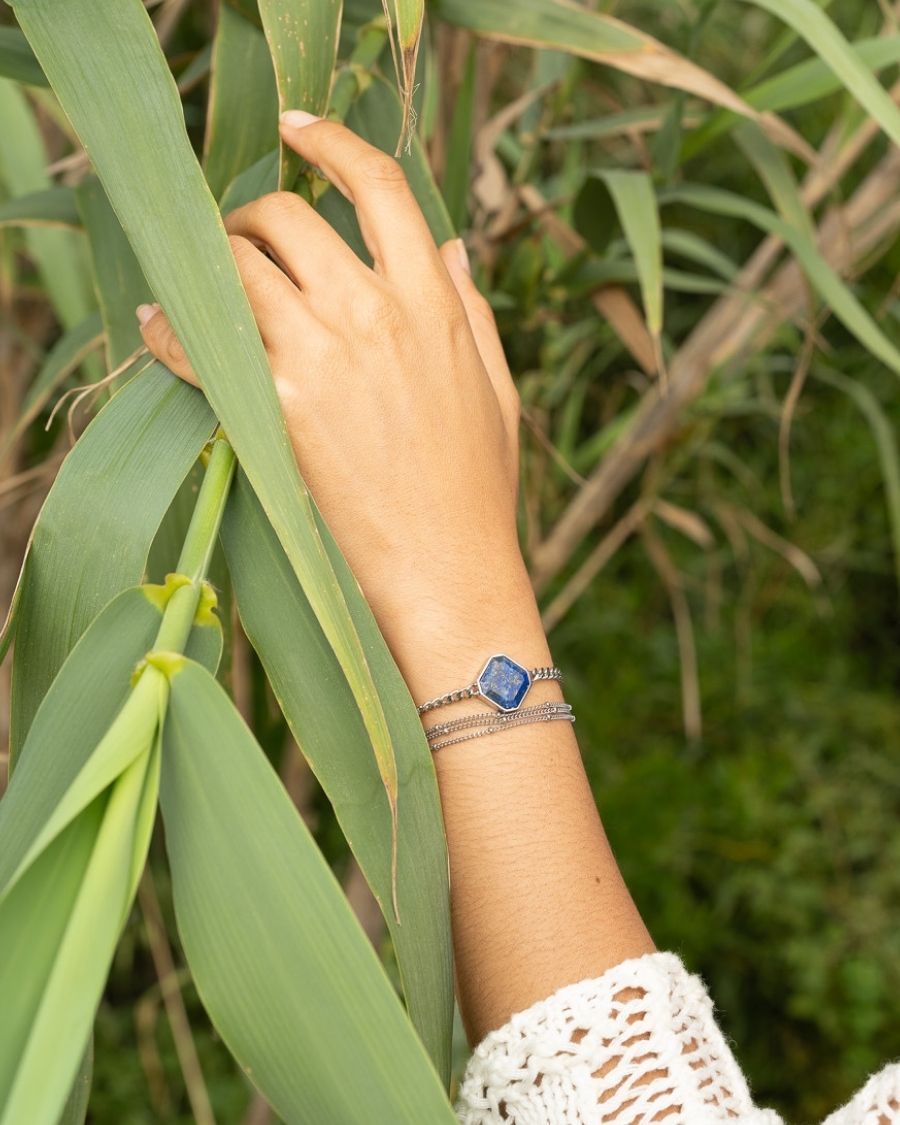 Classic Armband - Lapislazuli - Silber - Für Sie