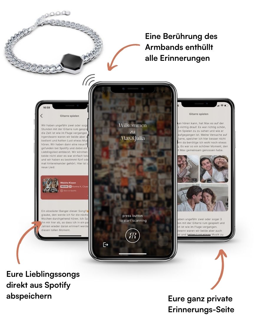 Classic Armband - Onyx - Silber - Für Ihn