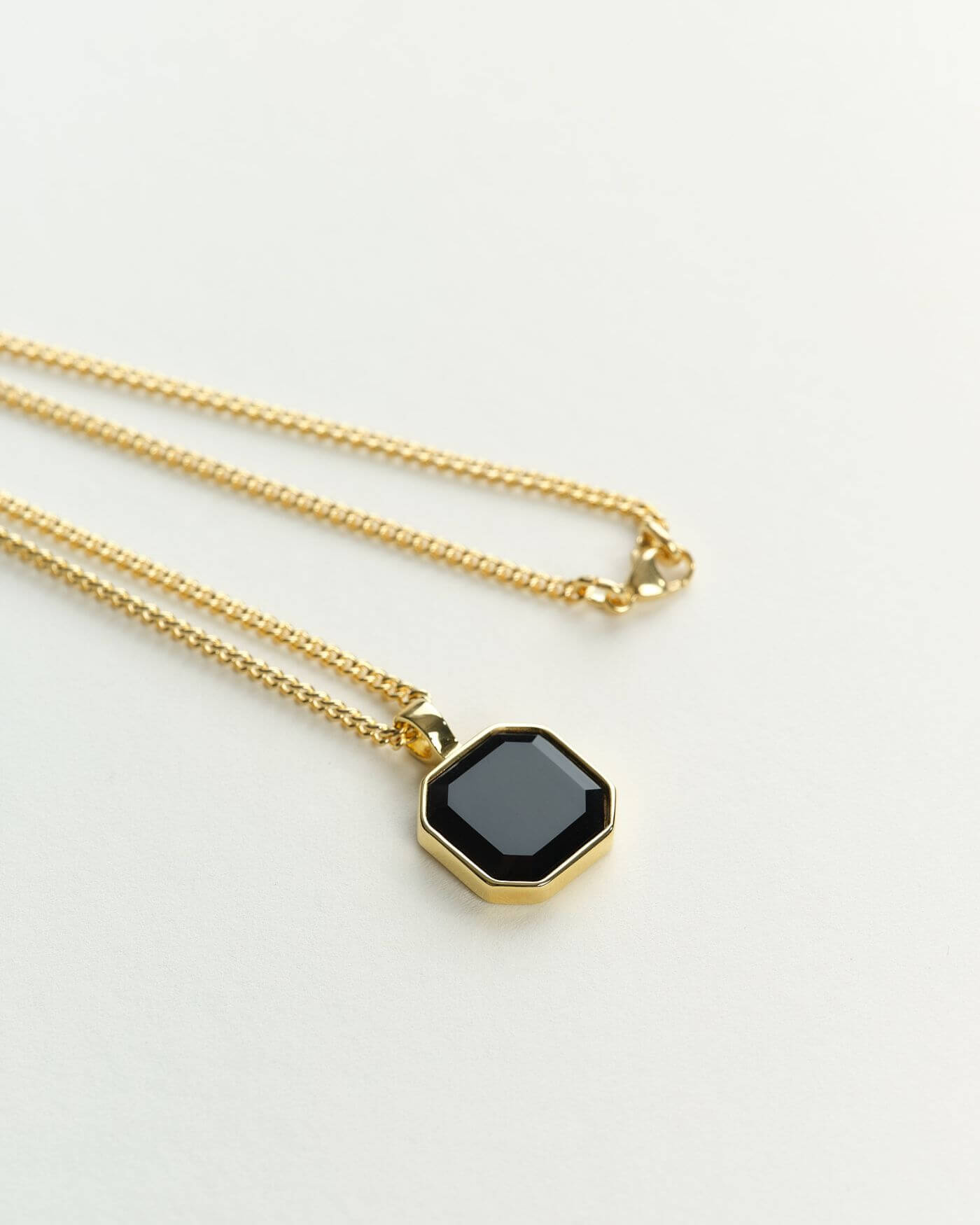 Classic Halskette - Onyx - Gold - Für Sie
