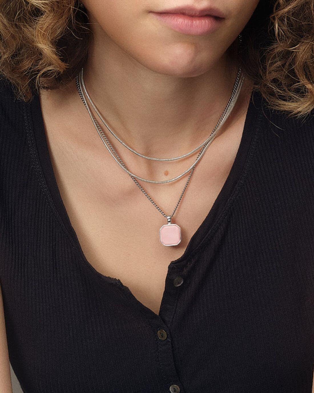Pink Jasper - Silber - Für Sie