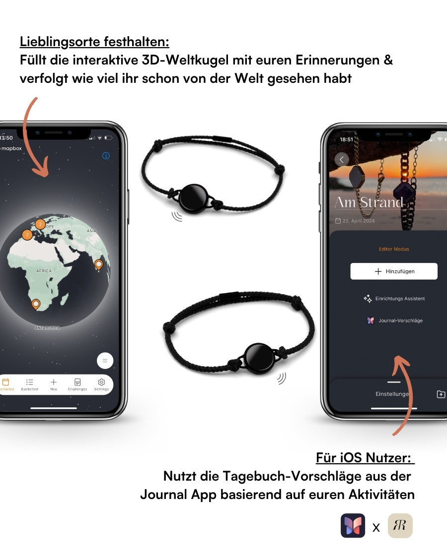 Lightness Stoffarmband - Onyx - Schwarz - Für Sie