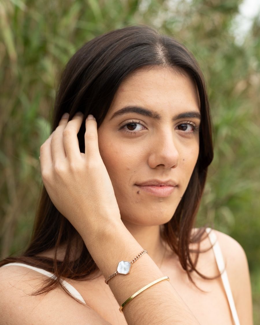 Classic Armband - Perlmutt - Rosegold - Für Sie