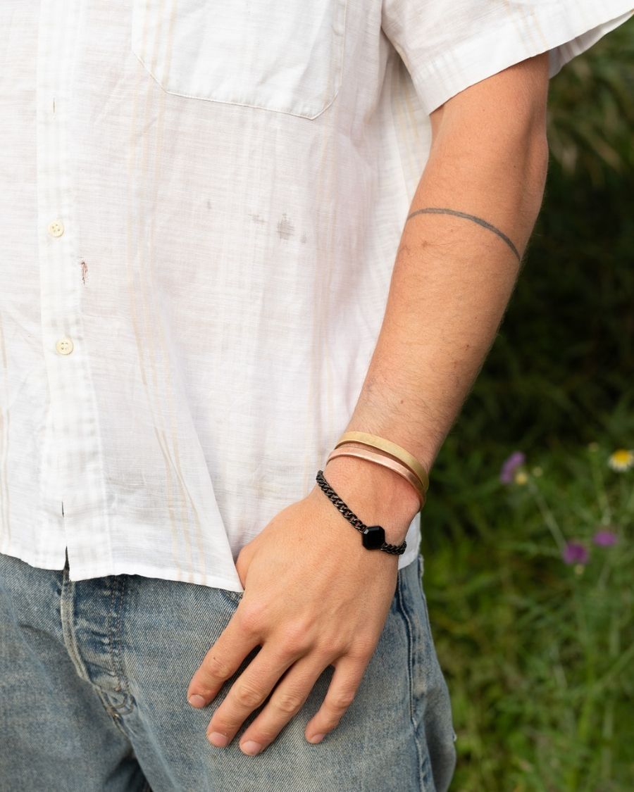 Classic Armband - Onyx - Schwarz - Für Ihn