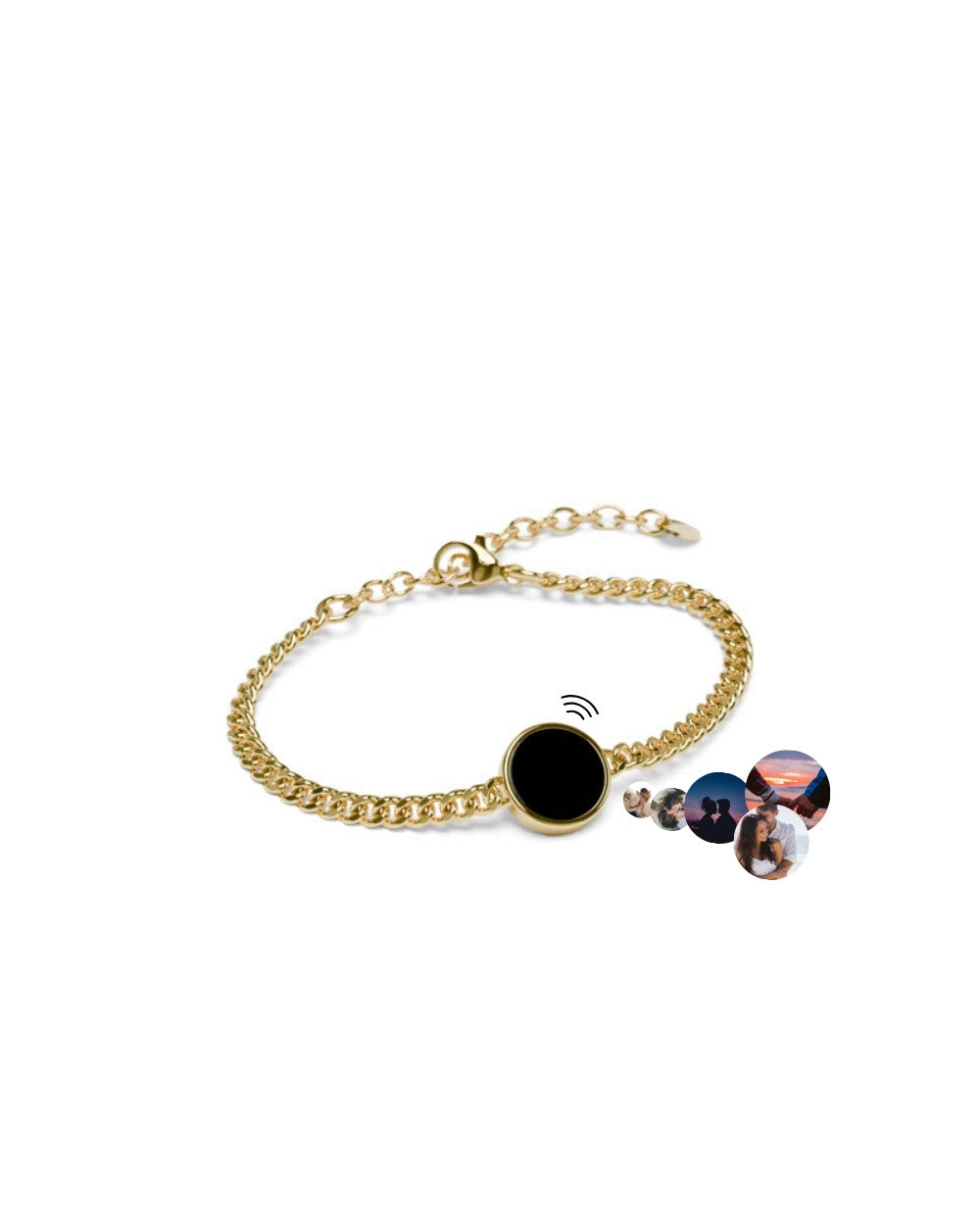 Lightness Armband - Onyx - Gold - Für Sie