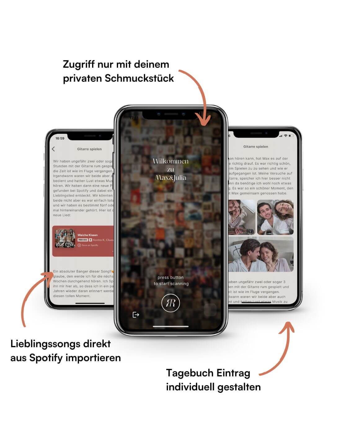 Classic Halskette - Tigerauge - Gold - Für Sie