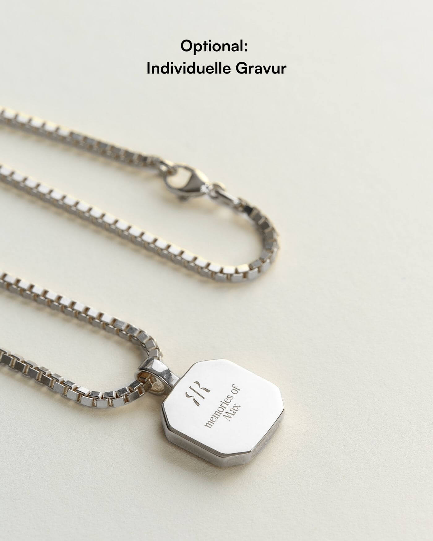 Classic Halskette - Onyx - Silber - Für Ihn