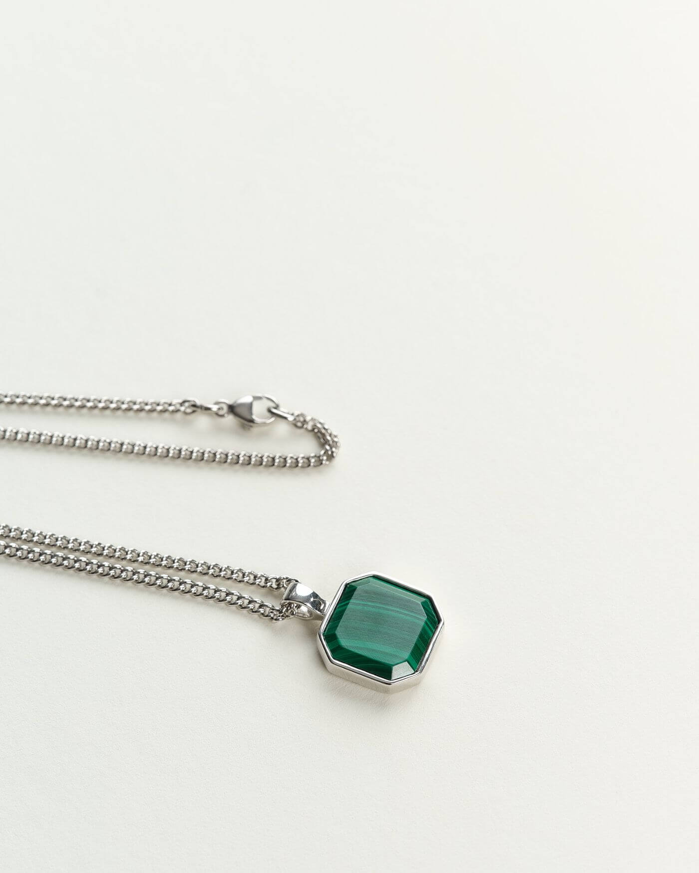 Classic Halskette - Malachite - Silber - Für Sie