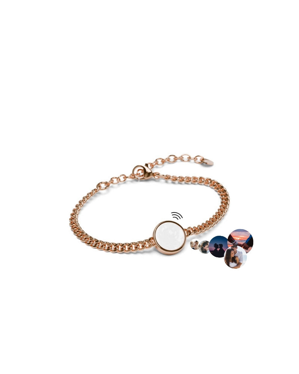 Lightness Armband - Perlmutt - Rosegold - Für Sie