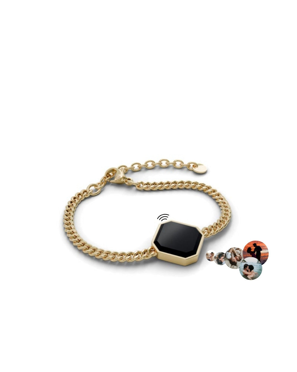 Classic Armband - Onyx - Gold - Für Sie