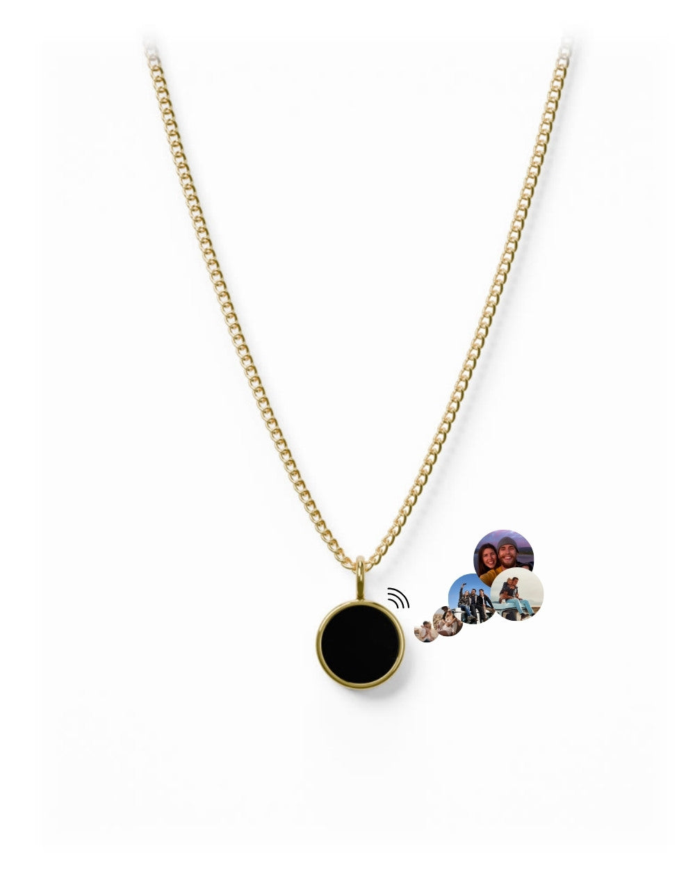 Lightness Halskette - Onyx - Gold - Für Sie