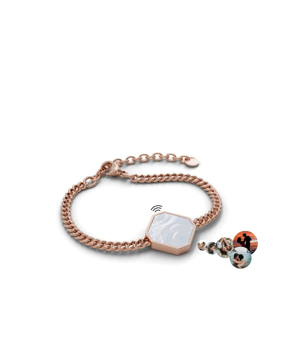 Classic Armband - Perlmutt - Rosegold - Für Sie