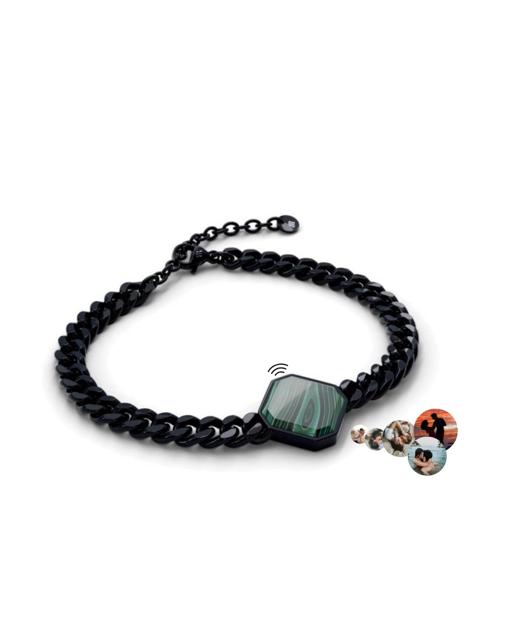 Classic Armband - Malachite - Schwarz - Für Ihn