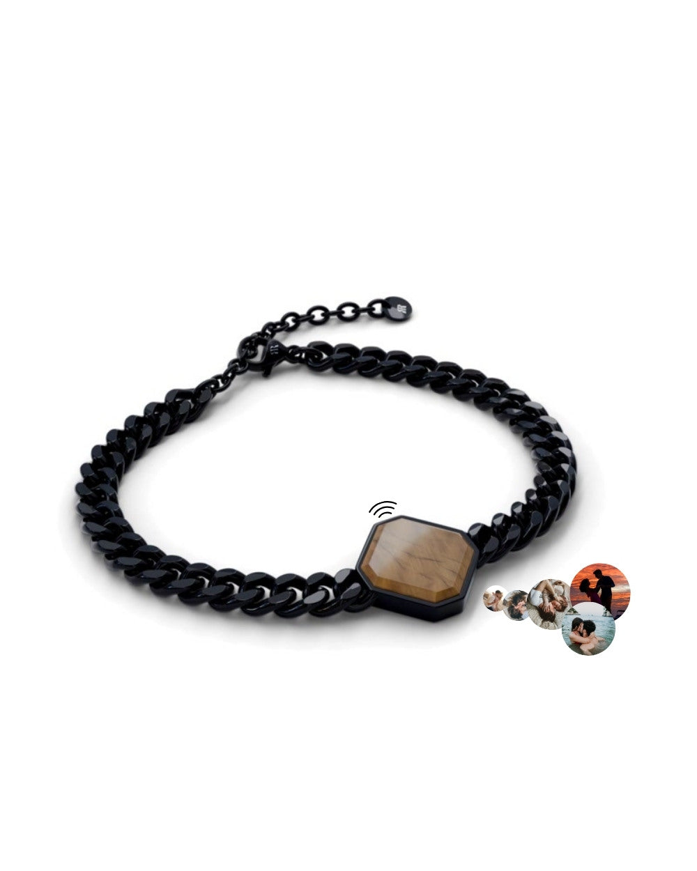 Classic Armband - Tigerauge - Schwarz - Für Ihn