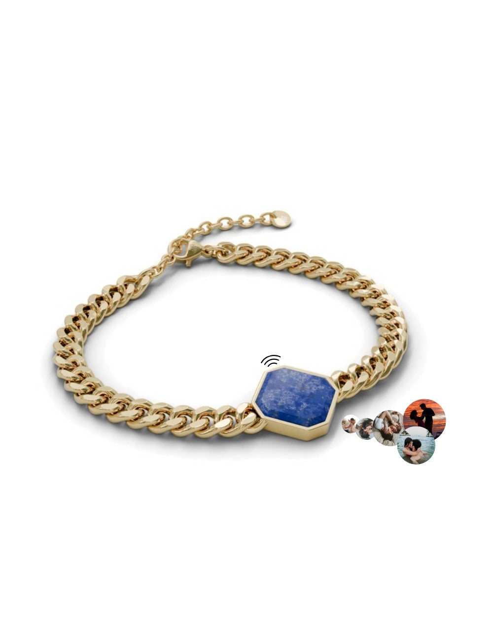 Classic Armband - Lapislazuli - Gold - Für Ihn