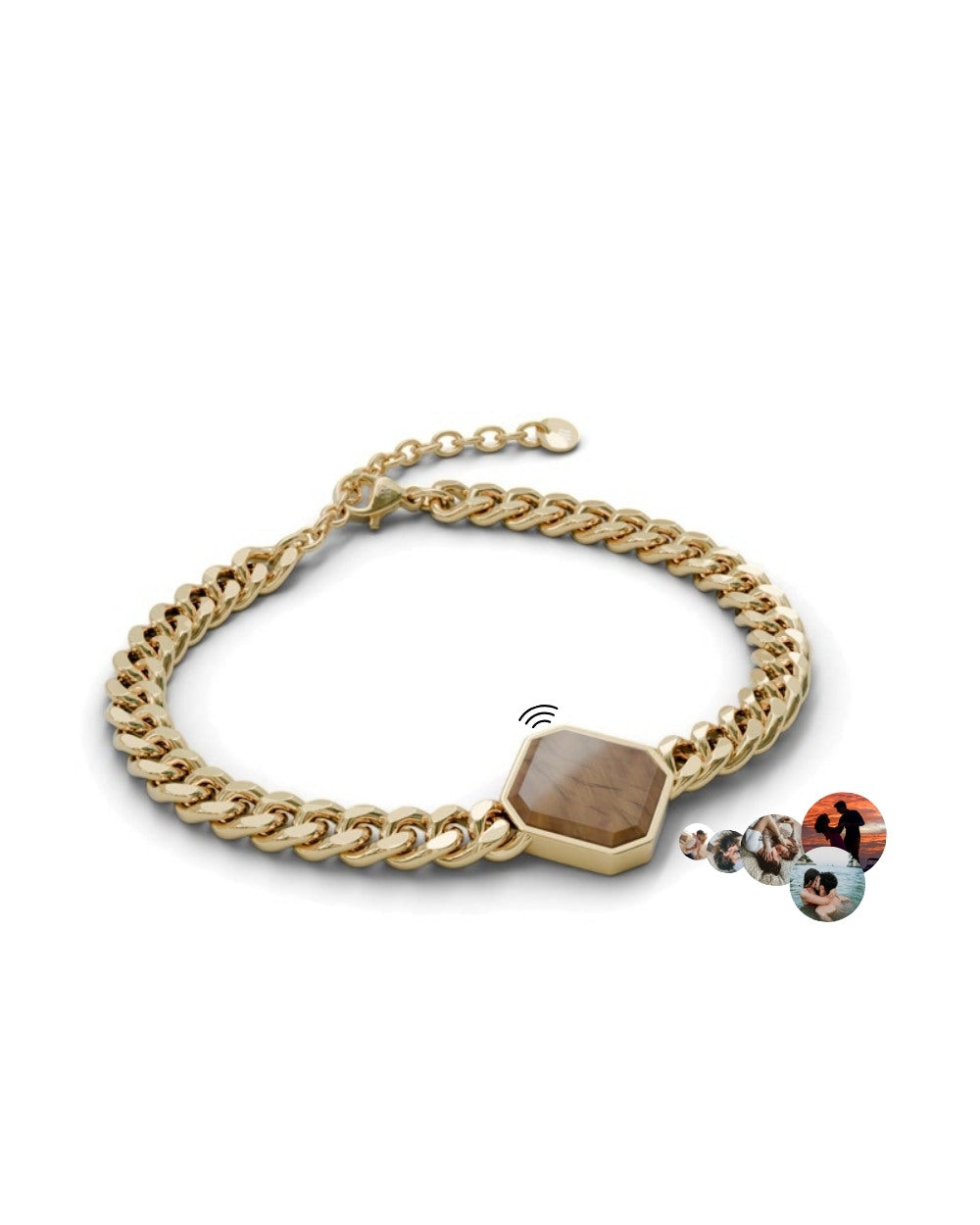 Classic Armband - Tigerauge - Gold - Für Ihn