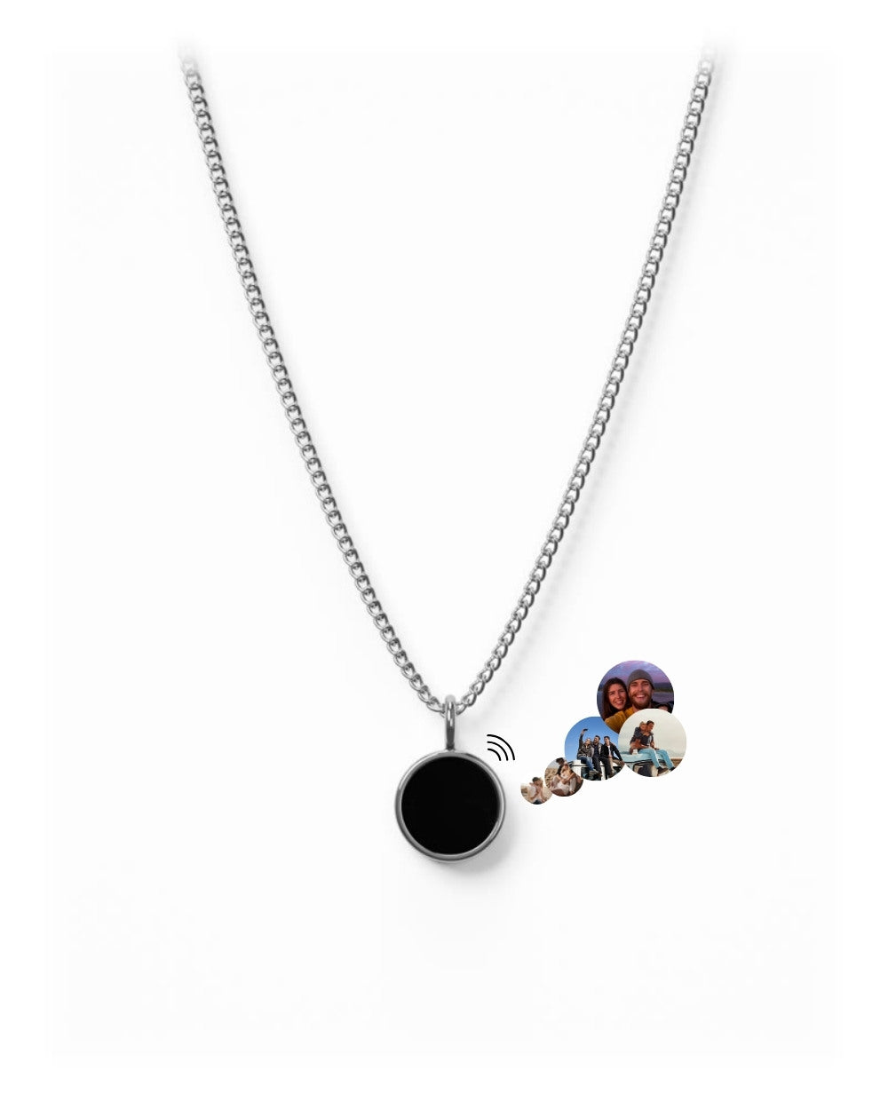 Lightness Halskette - Onyx - Silber - Für Sie